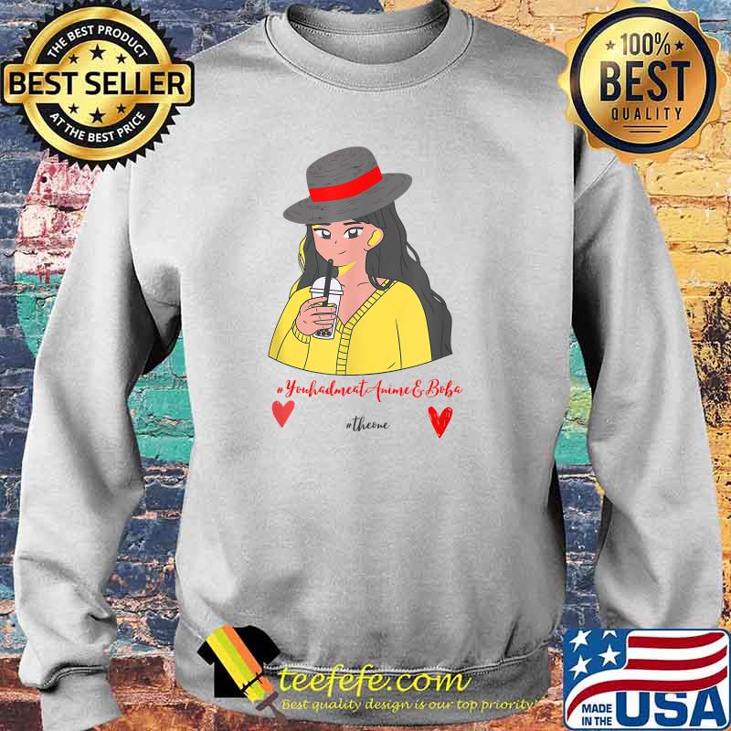 Kawaii Anime You and meat Amine and boba T-Shirt Sweater Kawaii Anime You and meat Amine and boba T-Shirt Sweater
