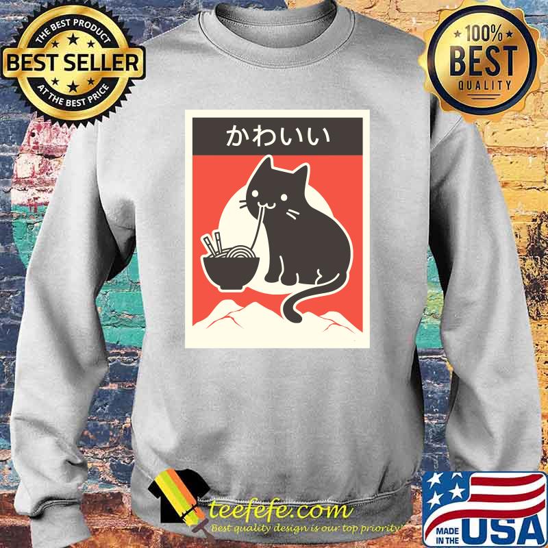 Kawaii & quot Vintage Style Japenese Ramen Cat Essential T-Shirt Sweater Kawaii & quot Vintage Style Japenese Ramen Cat Essential T-Shirt Sweater