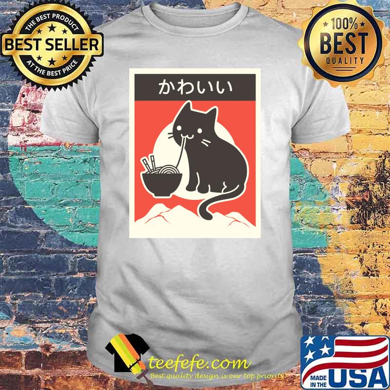 Kawaii & quot Vintage Style Japenese Ramen Cat Essential T-Shirt