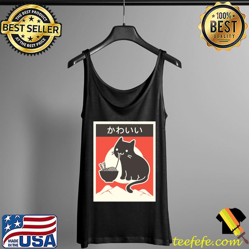 Kawaii Vintage Style Japenese Ramen Cat Essential T-Shirt Tank Top Kawaii Vintage Style Japenese Ramen Cat Essential T-Shirt Tank Top