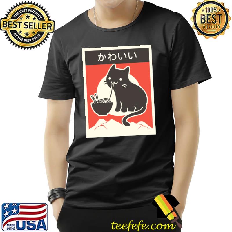 Kawaii Vintage Style Japenese Ramen Cat Essential T-Shirt Unisex Kawaii Vintage Style Japenese Ramen Cat Essential T-Shirt Unisex