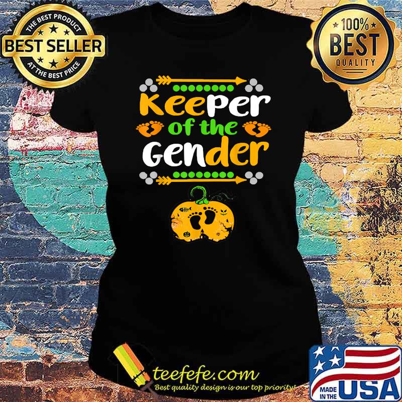 Keeper Of The Gender Reveal Baby Announcement Halloween T-Shirt Ladies tee Keeper Of The Gender Reveal Baby Announcement Halloween T-Shirt Ladies tee