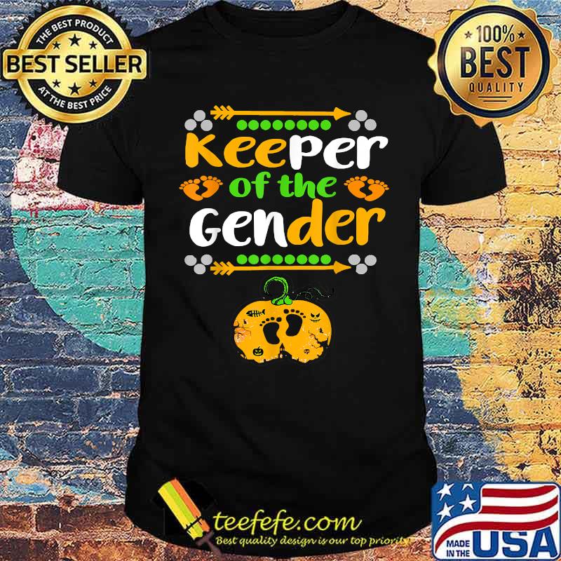 Keeper Of The Gender Reveal Baby Announcement Halloween T-Shirt