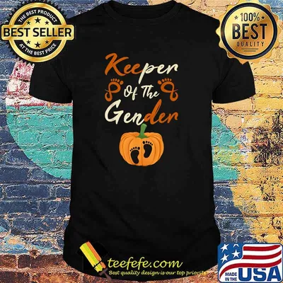 Keeper Of The Gender Reveal Baby Halloween Party T-Shirt