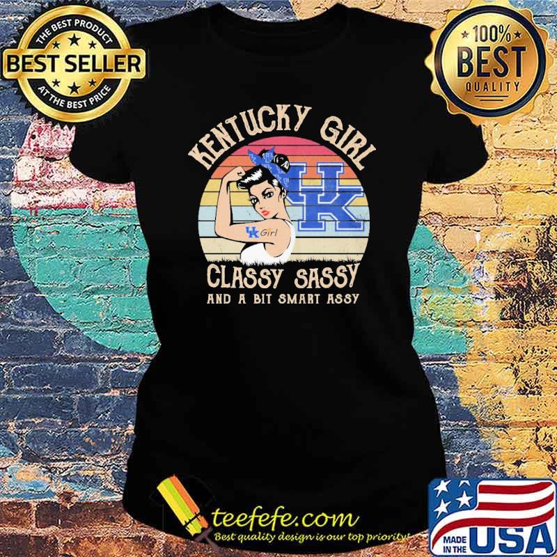 Kentucky girl classy sassy and a bit smart assy vintage s Ladies tee Kentucky girl classy sassy and a bit smart assy vintage s Ladies tee