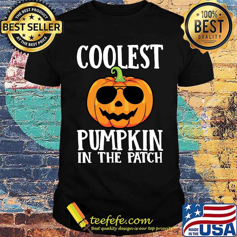 Kids Coolest Pumpkin In The Patch Halloween Girls Boys T-Shirt
