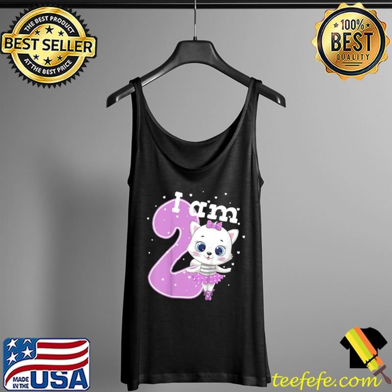 Kitten 2nd Birthday Cat Girl 2 Years Shirt Tank Top Kitten 2nd Birthday Cat Girl 2 Years Shirt Tank Top