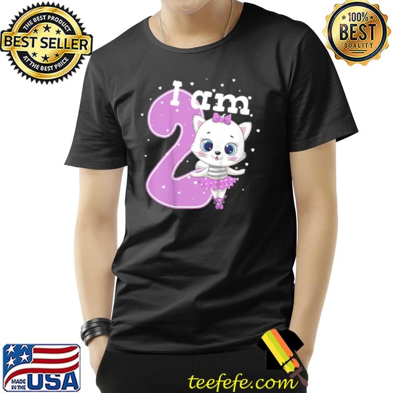 Kitten 2nd Birthday Cat Girl 2 Years Shirt Unisex Kitten 2nd Birthday Cat Girl 2 Years Shirt Unisex