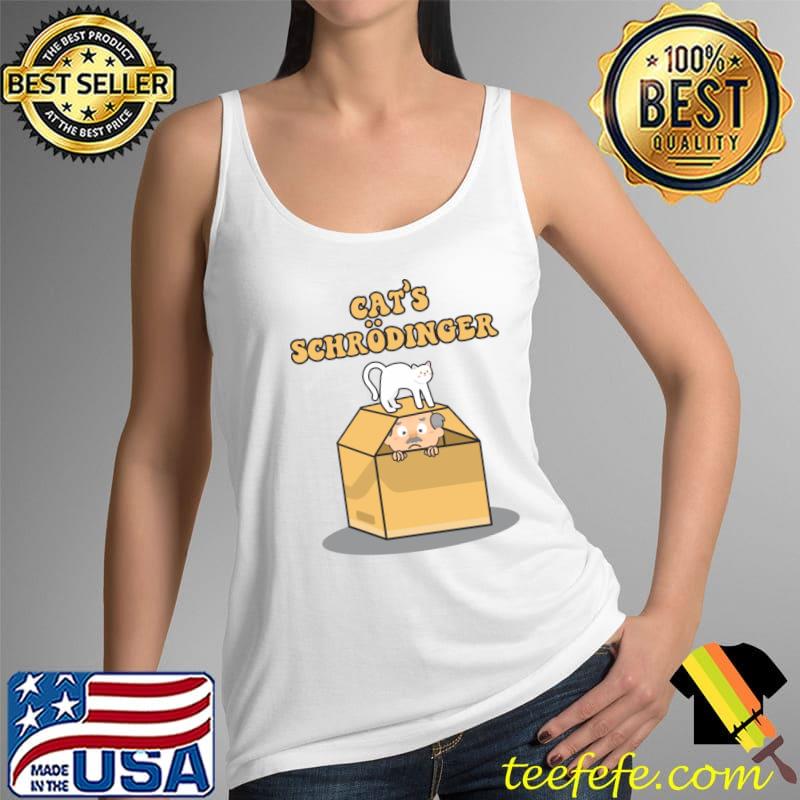 Kitty Geek Nerd Science Physics Cat's Schrödinger T-Shirt Tank Top Kitty Geek Nerd Science Physics Cat's Schrödinger T-Shirt Tank Top