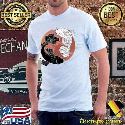 KOI Fish 鯉 Japan Yin and Yang Japanese T-shirt