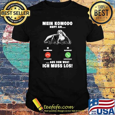 Komodowaran Call Komodo Dragon Telephone Komodo Waran T-Shirt