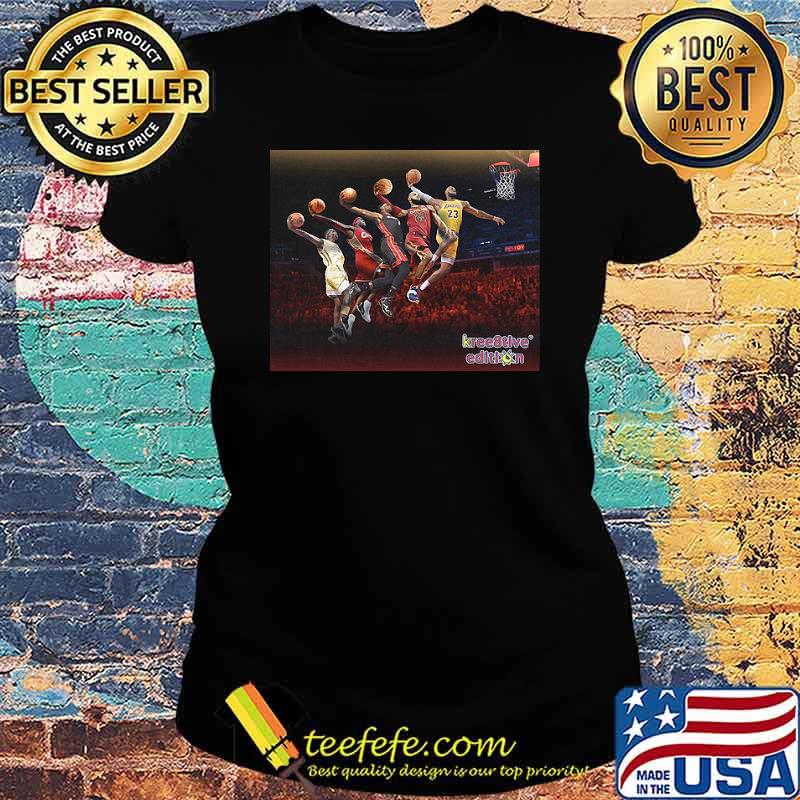 Kree8tionsThe Evolution Lebron Miami Heat Edition Lebron James King James Lakers Basketball s Ladies tee Kree8tionsThe Evolution Lebron Miami Heat Edition Lebron James King James Lakers Basketball s Ladies tee