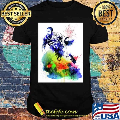 Kyrie Irving Boston Celtics Watercolor Shirt