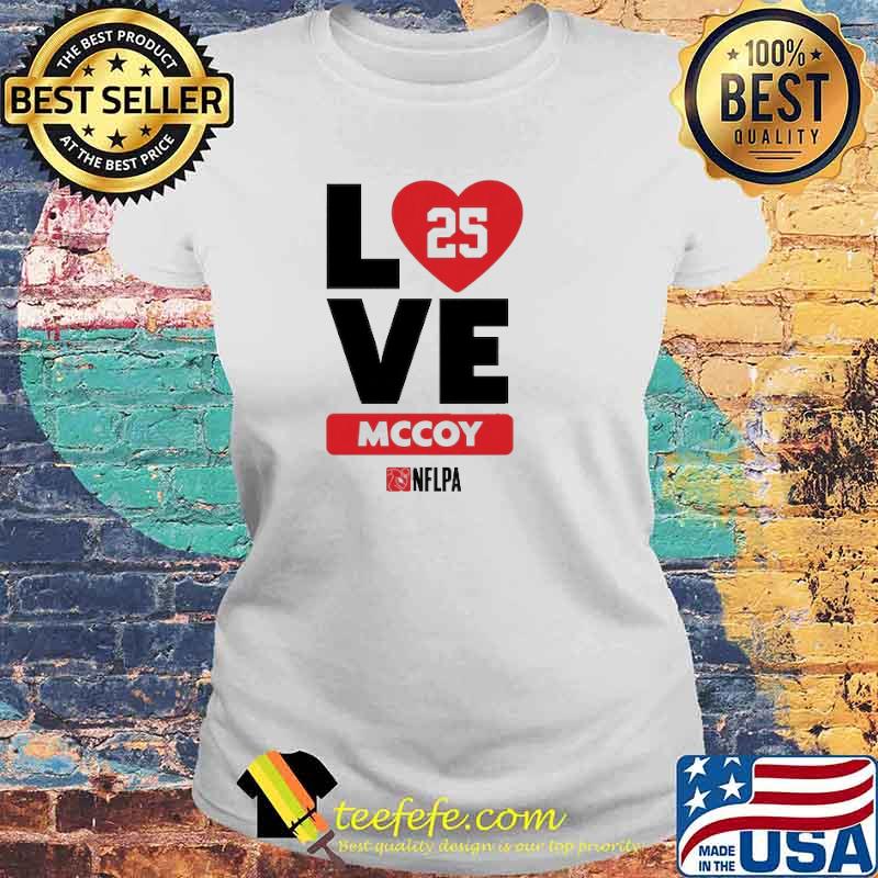 L 25 Love MCCOY NFLPA Shirt Laides tee L 25 Love MCCOY NFLPA Shirt Laides tee