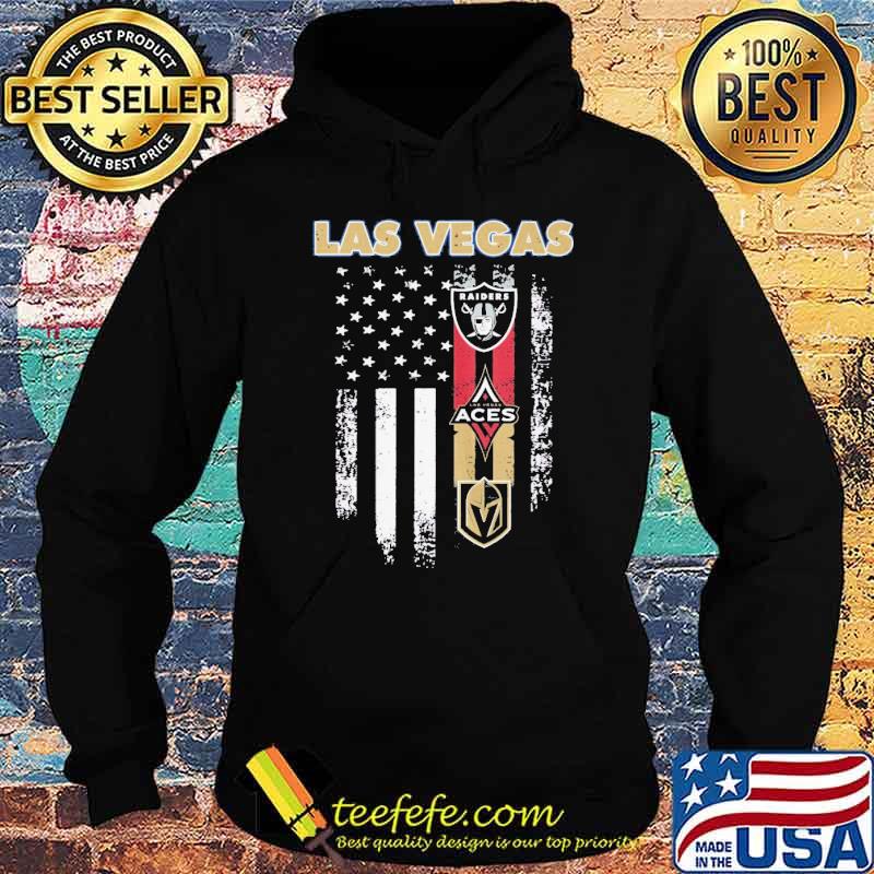 Las vegas raiders las vegas aces american flag s Hoodie Las vegas raiders las vegas aces american flag s Hoodie