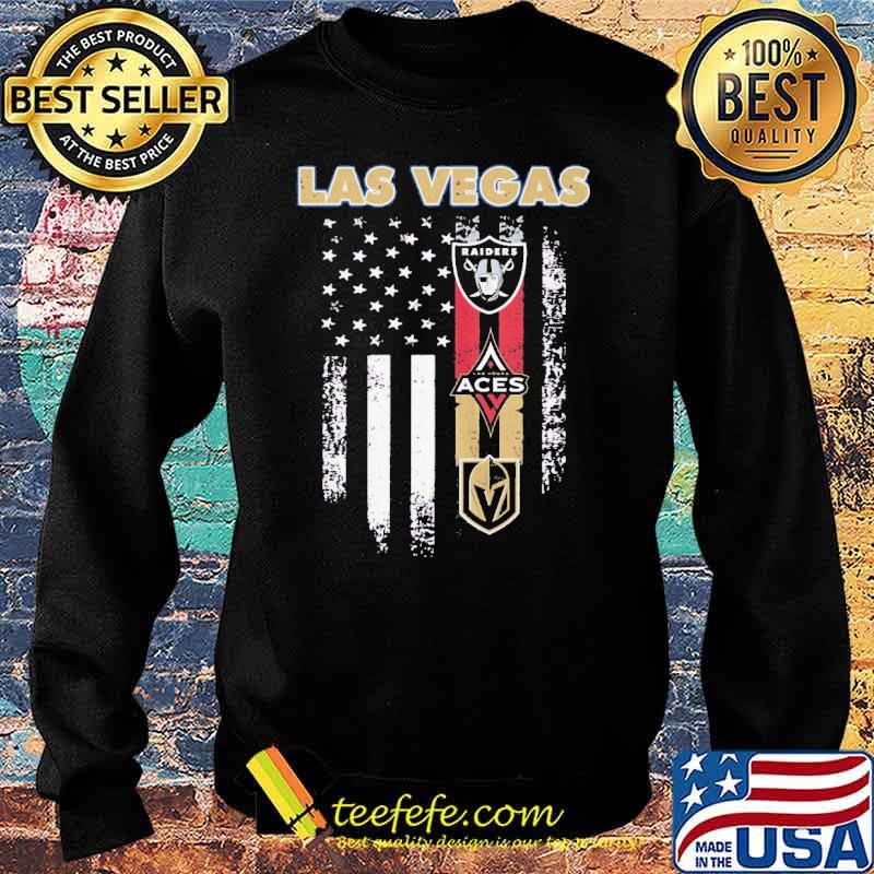 Las vegas raiders las vegas aces american flag s Sweater Las vegas raiders las vegas aces american flag s Sweater