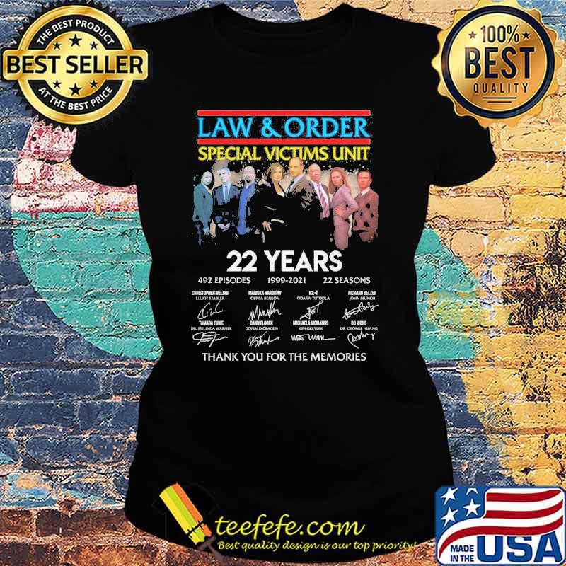 Law And Order Special Victims Unit 22 Years Signature Shirt Ladies tee Law And Order Special Victims Unit 22 Years Signature Shirt Ladies tee