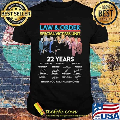 Law And Order Special Victims Unit 22 Years Signature Shirt