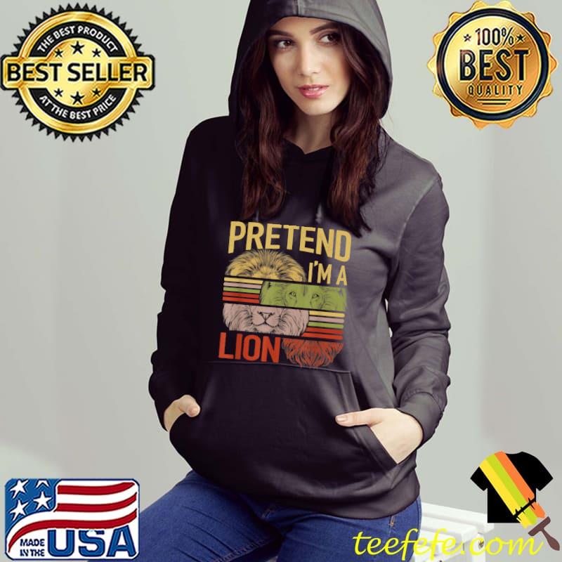 Lazy Halloween Costume Pretend I'm A Lion Fun T-Shirt Lazy Halloween Costume Pretend I'm A Lion Fun T-Shirt