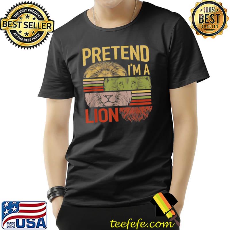 Lazy Halloween Costume Pretend I'm A Lion Fun T-Shirt Unisex Lazy Halloween Costume Pretend I'm A Lion Fun T-Shirt Unisex