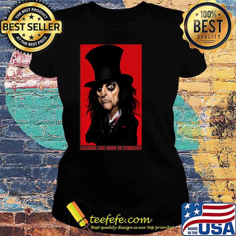 Legend Are Born In February Alice Cooper Chibi Shirt Ladies tee Legend Are Born In February Alice Cooper Chibi Shirt Ladies tee