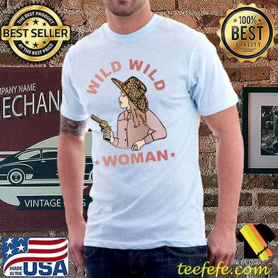 Leopard Cowgirl Hat Wild Wild Woman Western Country Cowboys T-shirt