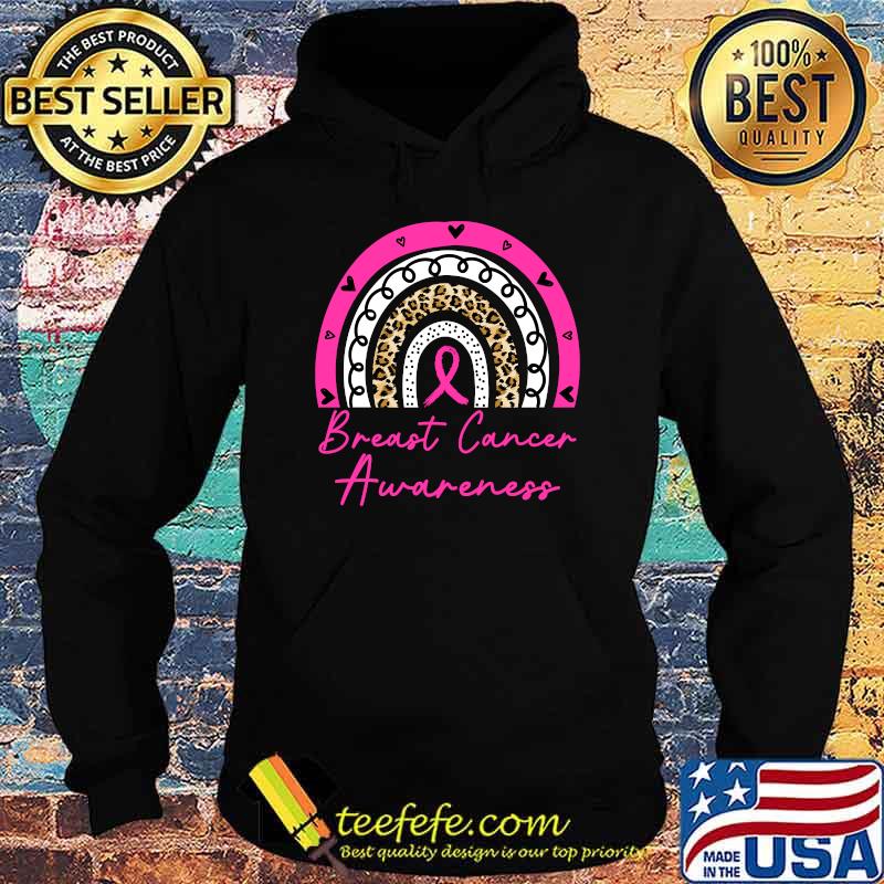 Leopard Rainbow Breast Cancer Awareness Survivor Apparel T-Shirt Hoodie Leopard Rainbow Breast Cancer Awareness Survivor Apparel T-Shirt Hoodie