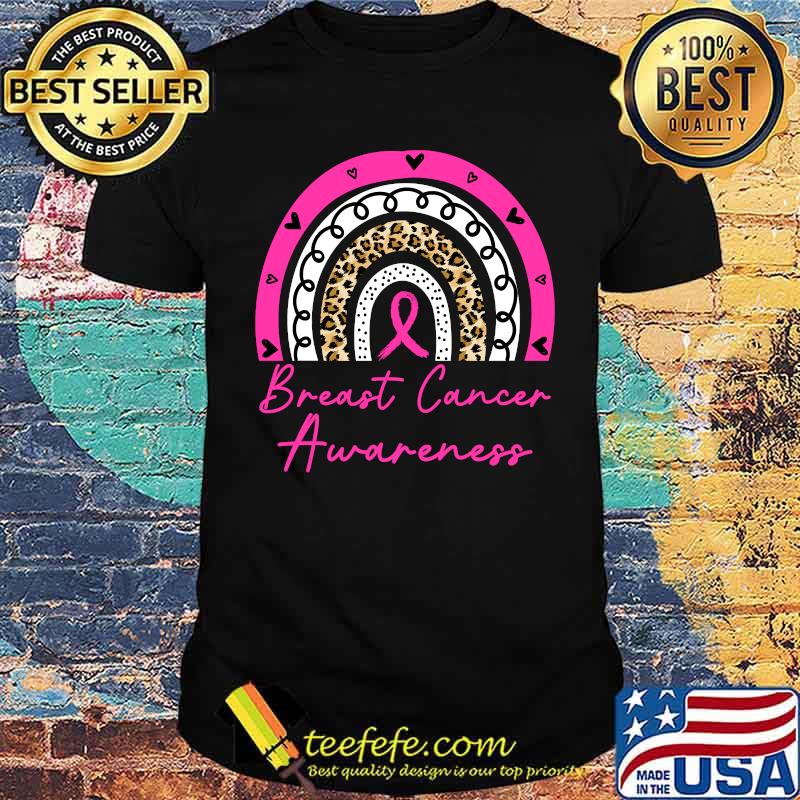 Leopard Rainbow Breast Cancer Awareness Survivor Apparel T-Shirt Leopard Rainbow Breast Cancer Awareness Survivor Apparel T-Shirt