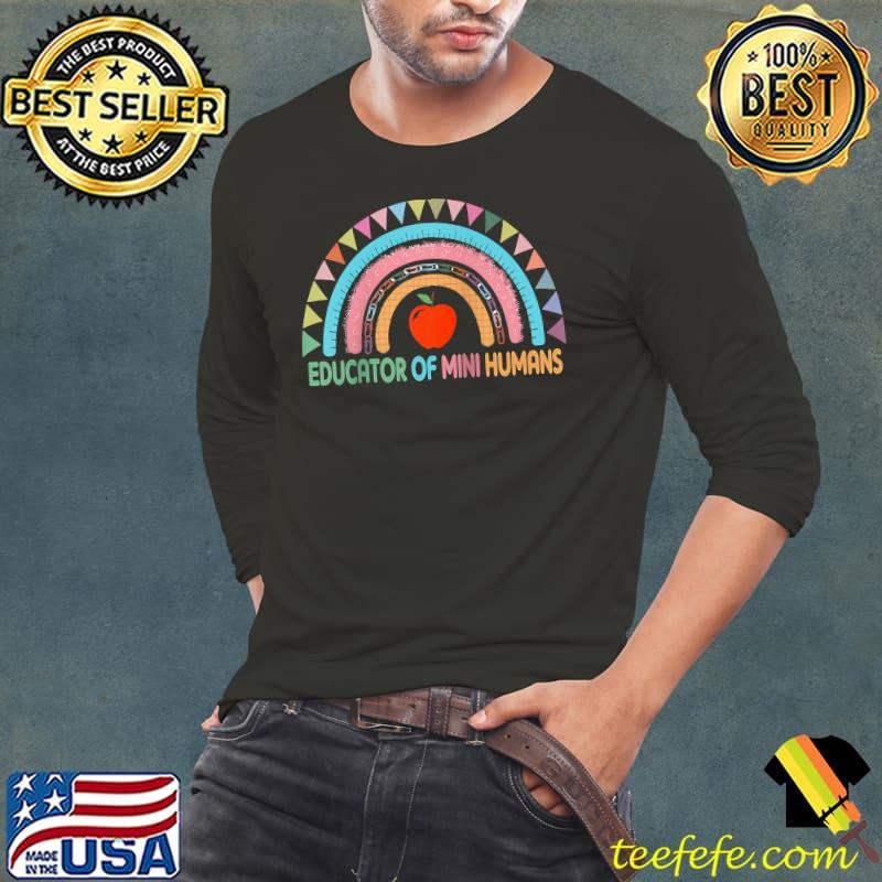 Leopard Rainbow Teacher Inspiratio educator of mini humans Raglan Baseball T-s Long Sleeve Tee Leopard Rainbow Teacher Inspiratio educator of mini humans Raglan Baseball T-s Long Sleeve Tee