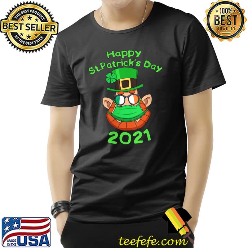 Leprechaun Mask Glasses Happy St. Patrick’s Day 2021 T-Shirt Unisex Leprechaun Mask Glasses Happy St. Patrick’s Day 2021 T-Shirt Unisex
