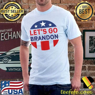 Let's Go Brandon American flag Funny T-Shirt