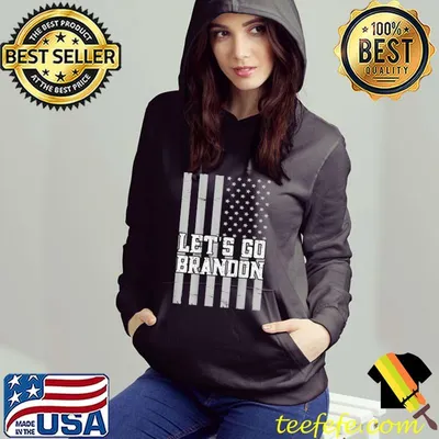 Let's Go Brandon American Flag impeach biden on back T-Shirt