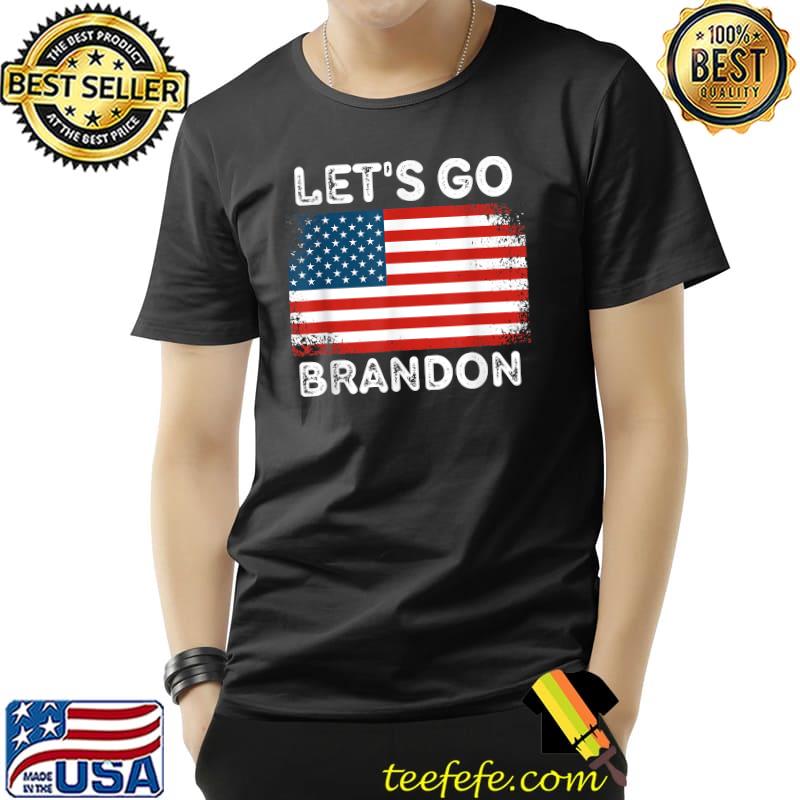 Let's Go Brandon American Flag Retro Vintage T-Shirt Unisex Let's Go Brandon American Flag Retro Vintage T-Shirt Unisex