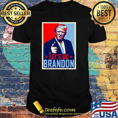 Let's Go Brandon Anti Biden Trump Poster Joe Biden Chant Men T-Shirt