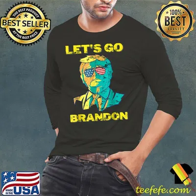 Let's Go Brandon Anti Joe Biden Chant American Sunglasses T-Shirt