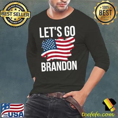 Let's Go Brandon Conservative Anti Liberal american flag T-Shirt