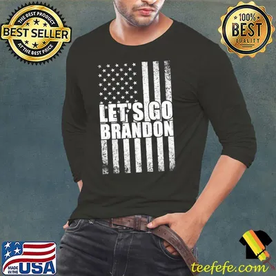 Let's Go Brandon Conservative Anti Liberal US Flag Premium T-Shirt