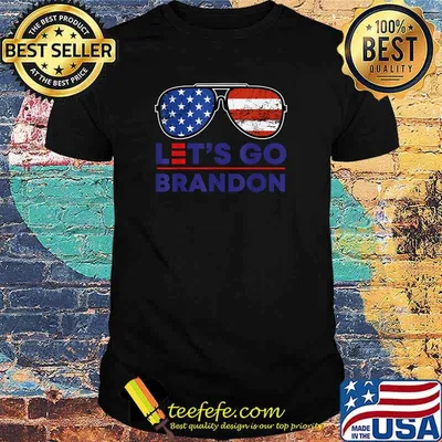 Let's Go Brandon Conservative Anti Liberal US Flag Tee T-Shirt