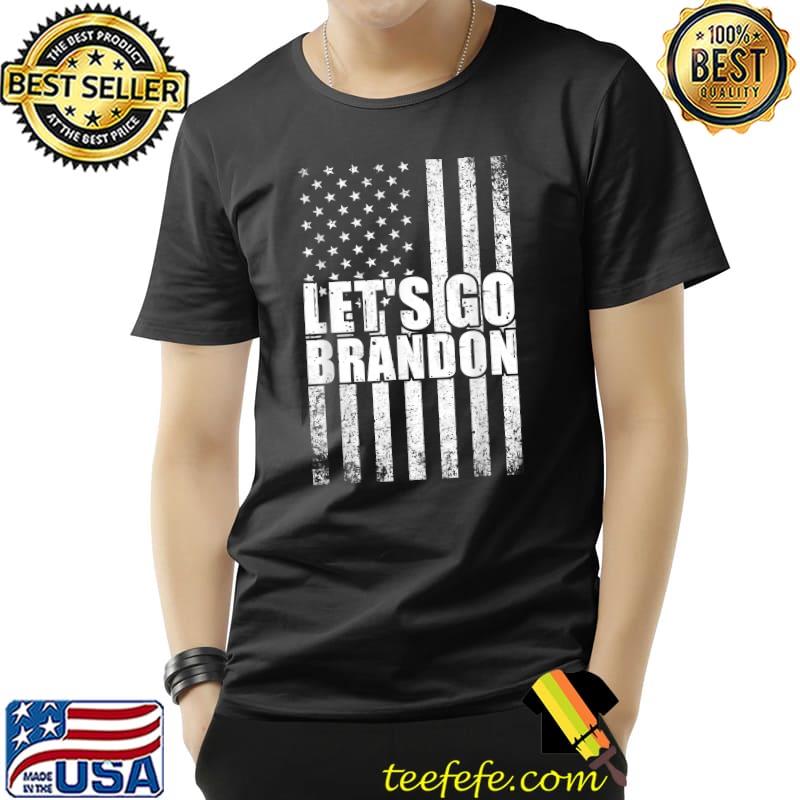 Let's Go Brandon Conservative Anti Liberal Vertical Stripes US Flag T-Shirt Unisex Let's Go Brandon Conservative Anti Liberal Vertical Stripes US Flag T-Shirt Unisex