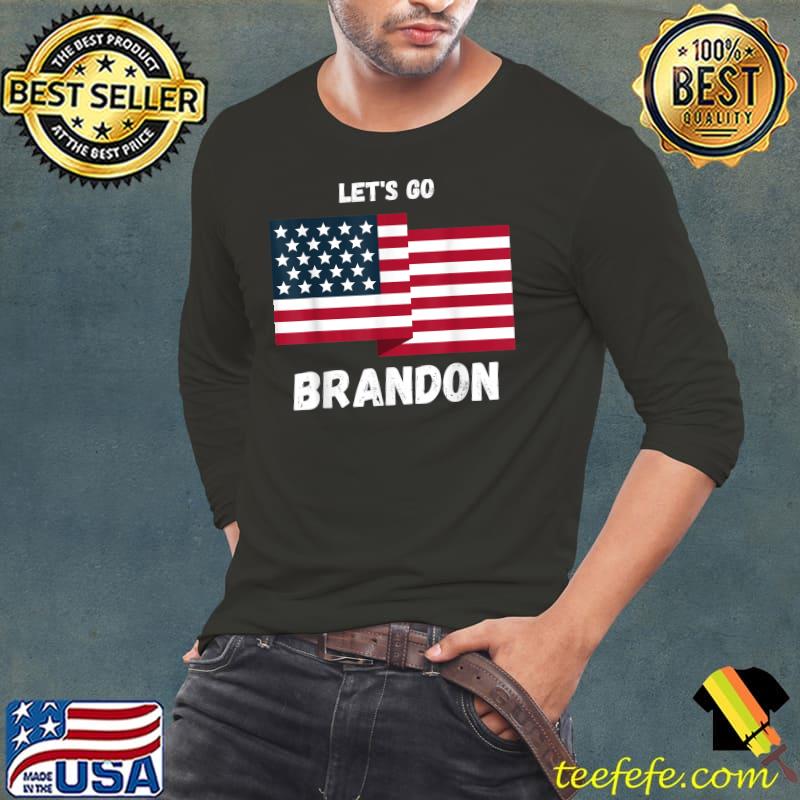Let's Go Brandon Conservative US Flag T-Shirt