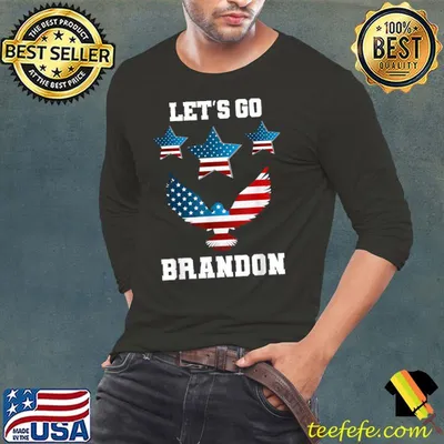 Let's Go Brandon Dove Start Conservative Anti Liberal Eagle US Flag T-Shirt