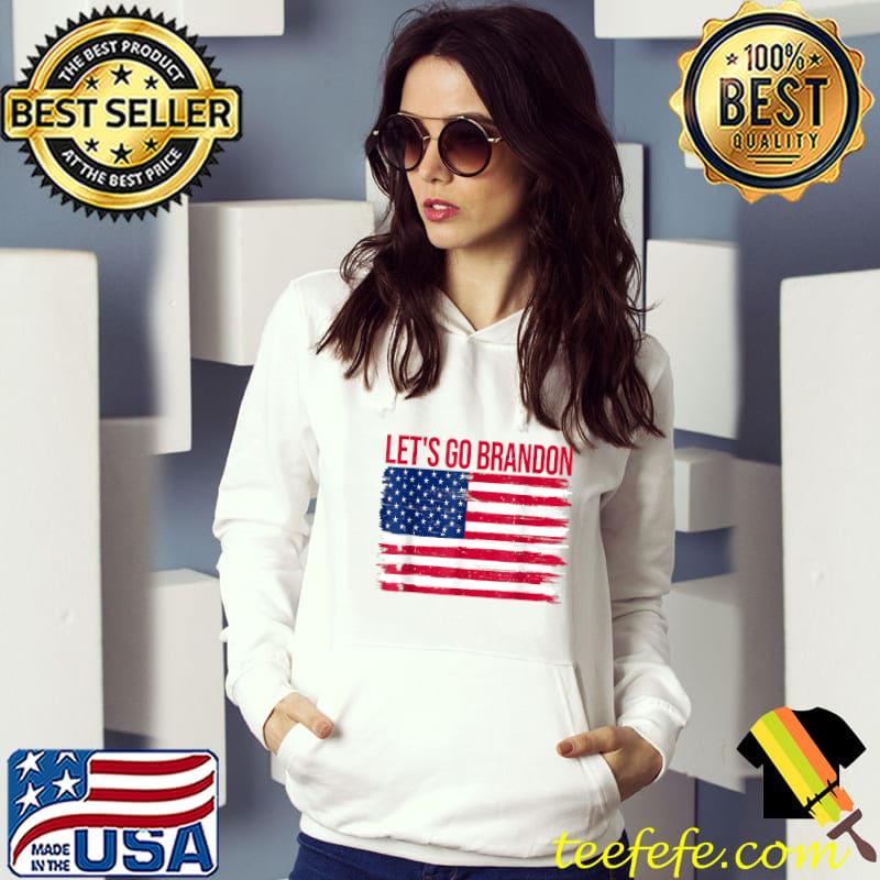 Let's Go Brandon Flag Sunglasses Funny Anti Bien Club Retro T-Shirt