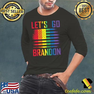 Let's Go Brandon LGBT US Flag LGBTQ Funny Proud T-shirt
