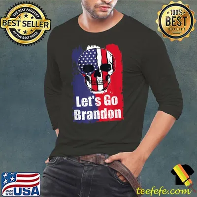 Let's Go Brandon Meme skull T-Shirt