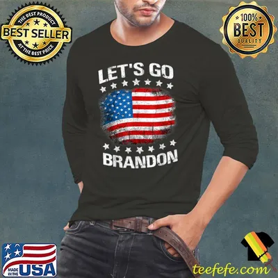 Let's Go Brandon Shirt Impeach Anti Joe Biden Chant USA Flag T-Shirt