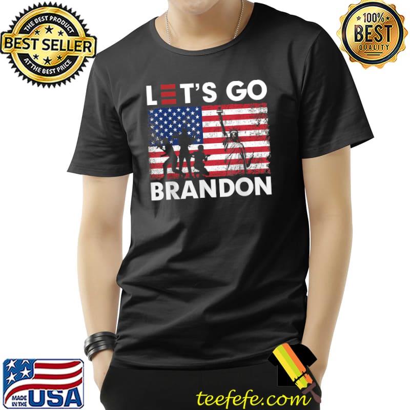 Let's Go Brandon Statue of Liberty American Flag T-Shirt Unisex Let's Go Brandon Statue of Liberty American Flag T-Shirt Unisex