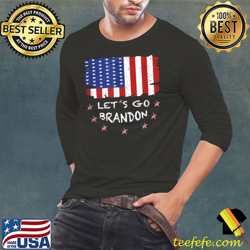 Let's Go Brandon Tee Conservative Anti Liberal US Flag T-Shirt Copy Copy Copy Copy