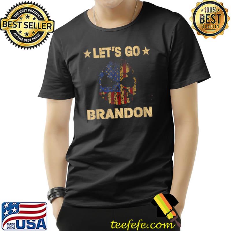 Let's Go Brandon The Skull American Flag T-Shirt Unisex Let's Go Brandon The Skull American Flag T-Shirt Unisex