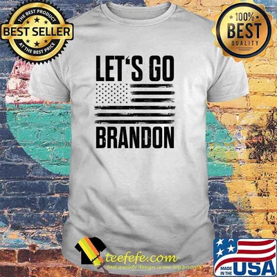 Let's Go Brandon US Distressed Flag T-shirt