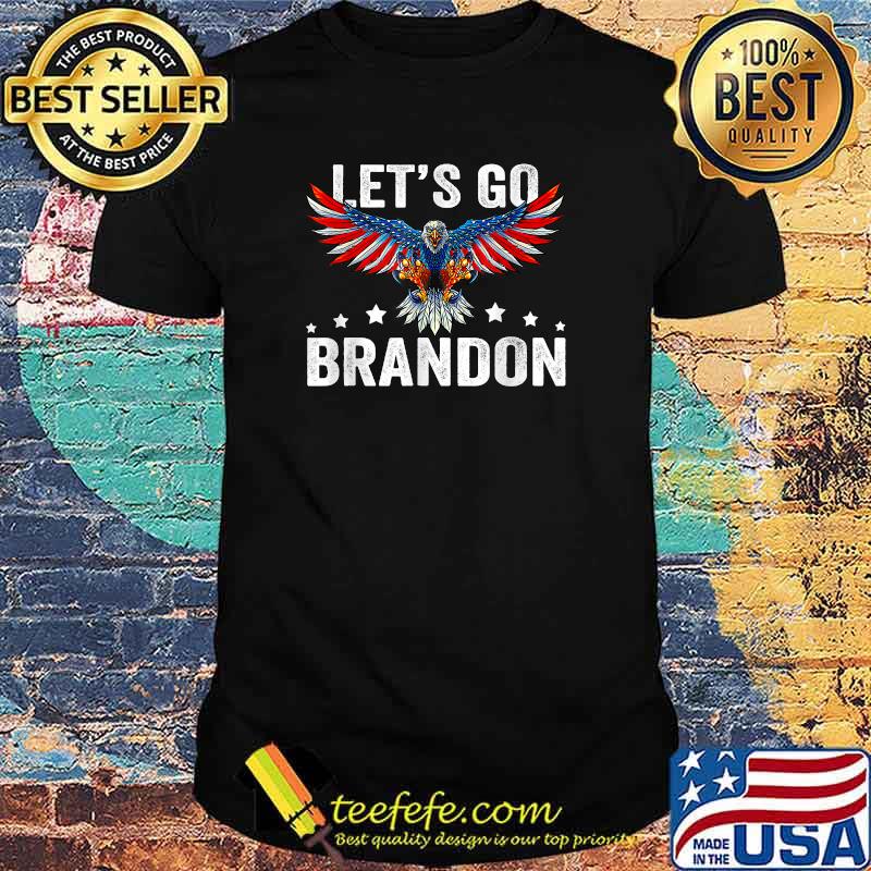 Let's Go Brandon US Eagle Flag Joe 46 Chant Retro Vintage T-Shirt